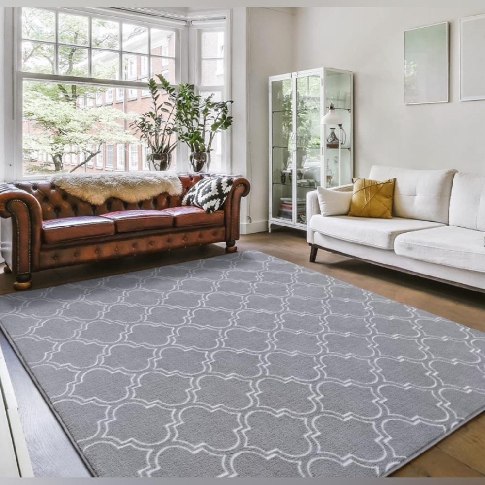 🌟NEW Amearea Fluffy, Trellis, Moroccan 4 x 6’ Rug🌟BEAUTIFUL!!